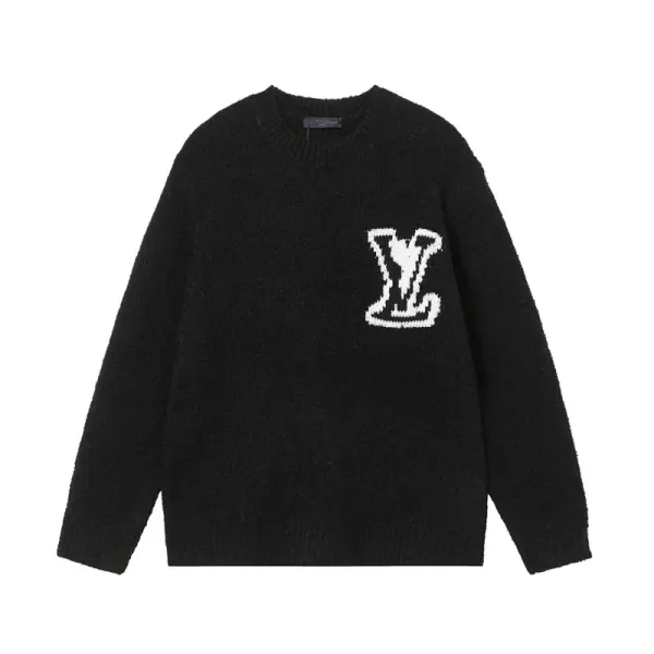 Louis Vuitton Monogram Knit Sweater Black - 1
