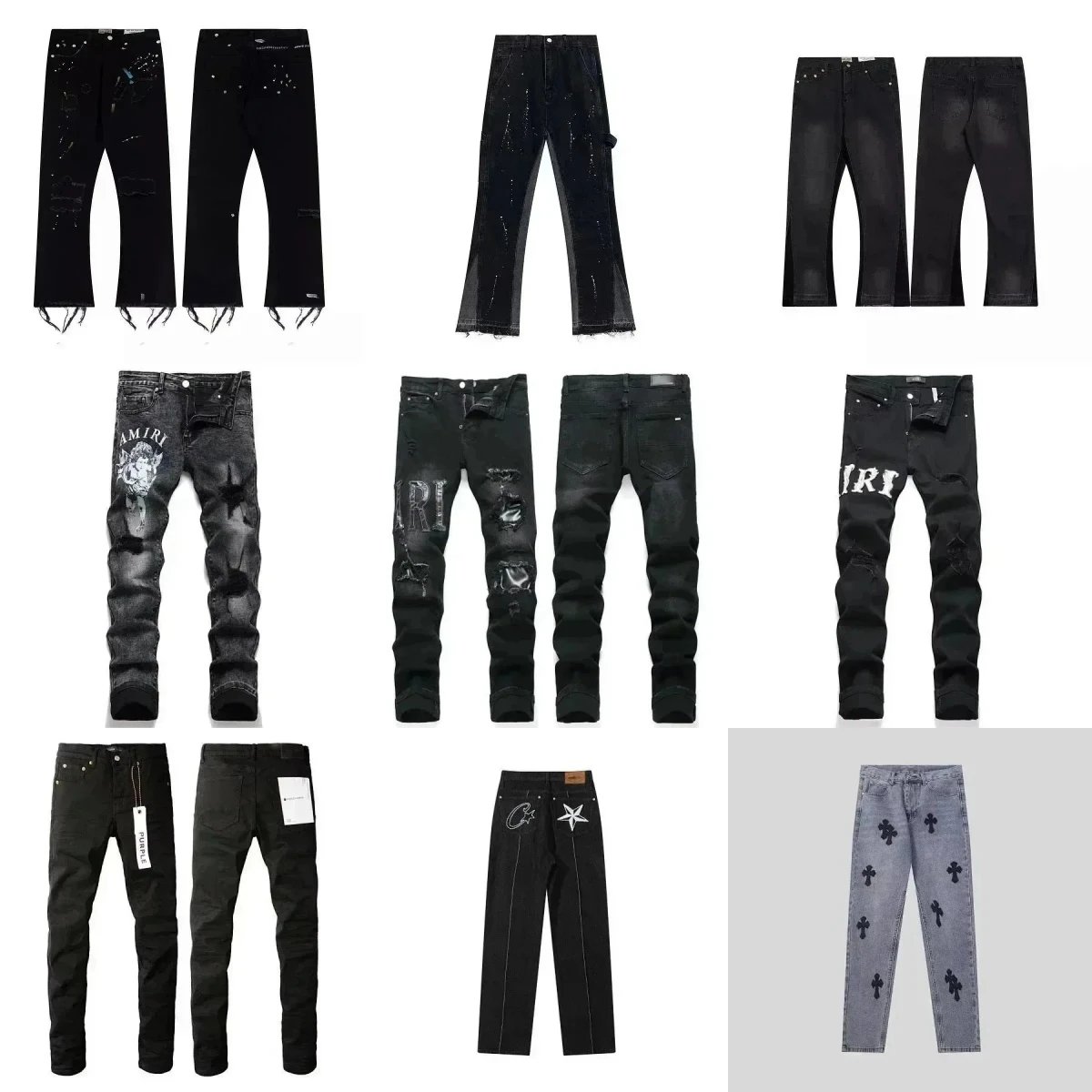 2026 Factory Best-Selling Vintage Washed Ripped Jeans Collection (WhatsApp +86 177 5033 6825) - Periodically Updated