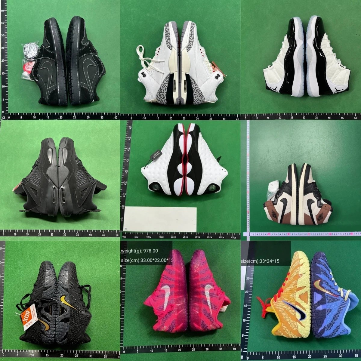 Collection of popular basketball shoes