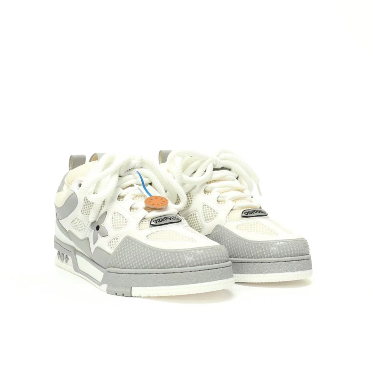 Louis Vuitton Skate Low White Grey 1ABYBK