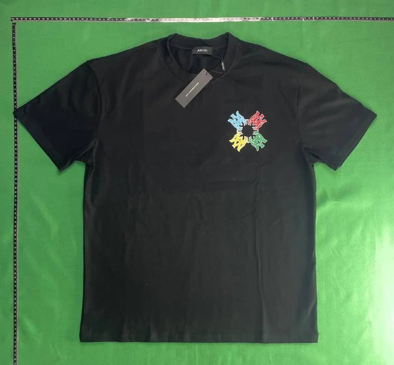Amiri Floral Burst Logo Black T-Shirt - 11
