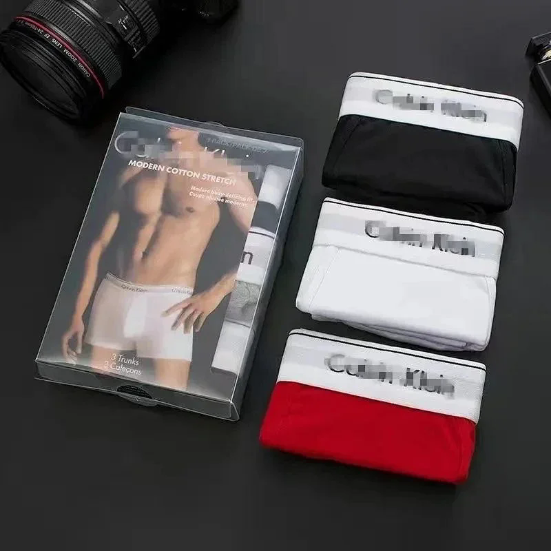 Men's Cotton Boxer Briefs Breathable Boxer Shorts