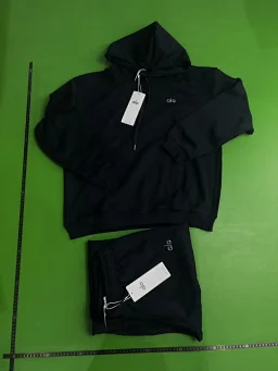 thumbnail for Tier*Alo*3.0 French Terry Cotton Hoodie, loose fit, zip-up casual set (unisex)
