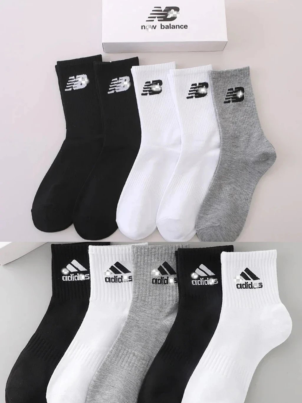 Cotton 5-Pair Athletic Socks Gift Box