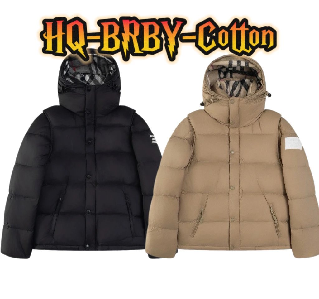 Burberry Cotton 2025 Classic Detachable Sleeves Hooded