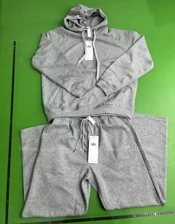 thumbnail for alo*Autumn/Winter Sports Hooded Sweatshirt Set Relaxed Fit Unisex cotton Hoodie Set