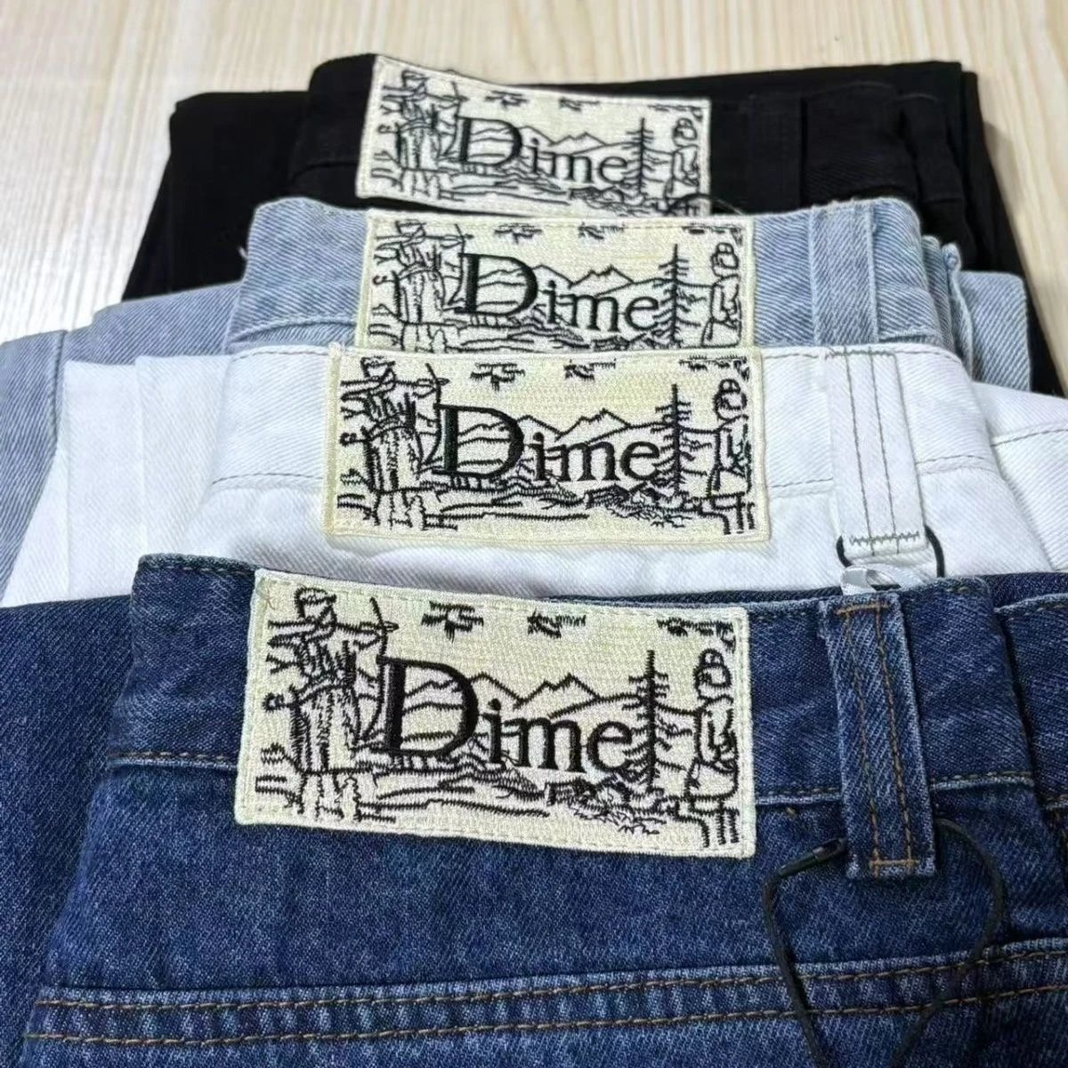 Dime Classic Straight Fit Black Jeans - 5