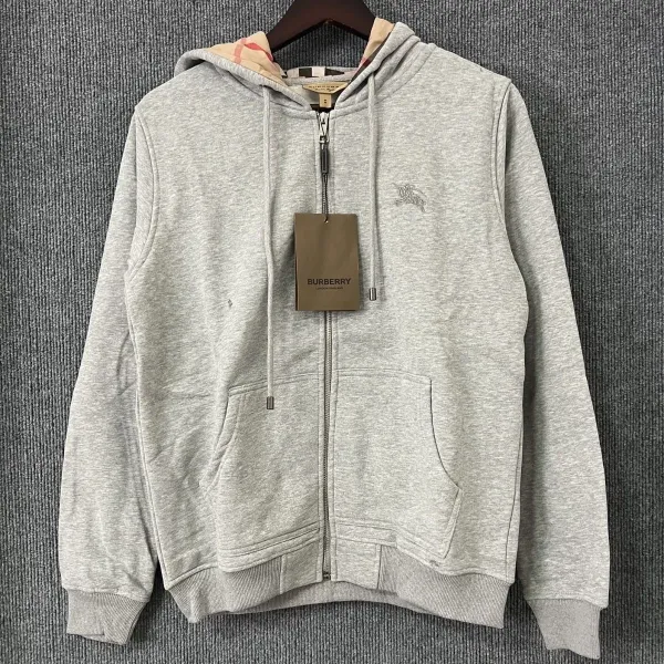 Burberry Classic Check Hoodie Gray - 8