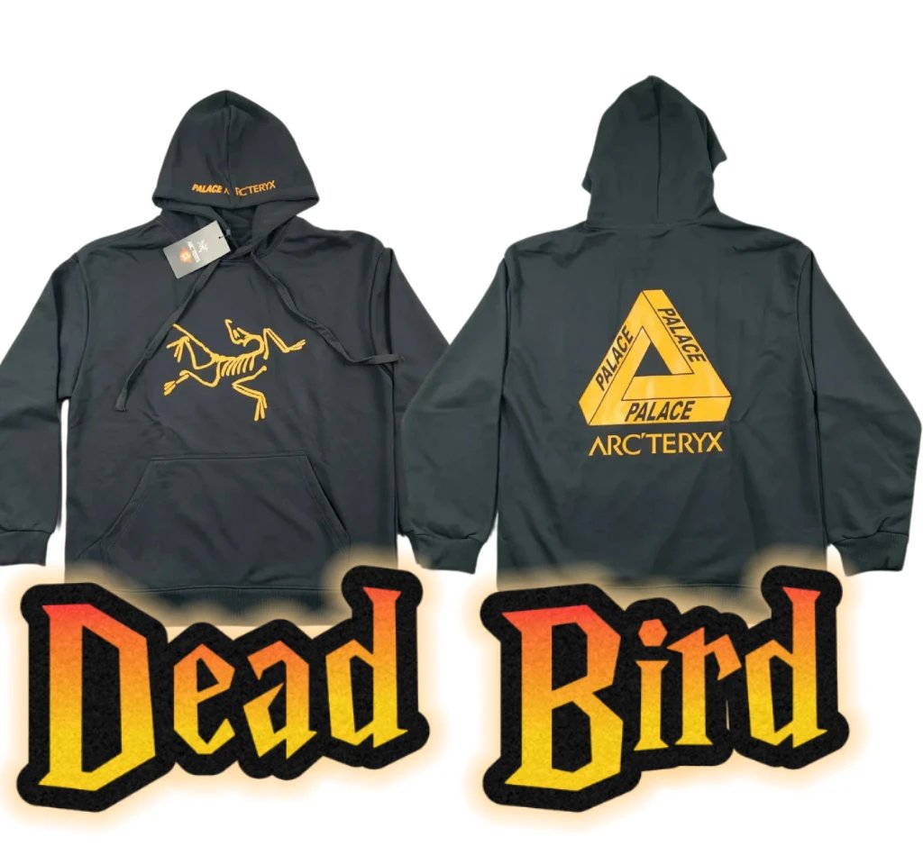 Dead Bird Loose-Fit Hooded Long-Sleeve Sweatshirt