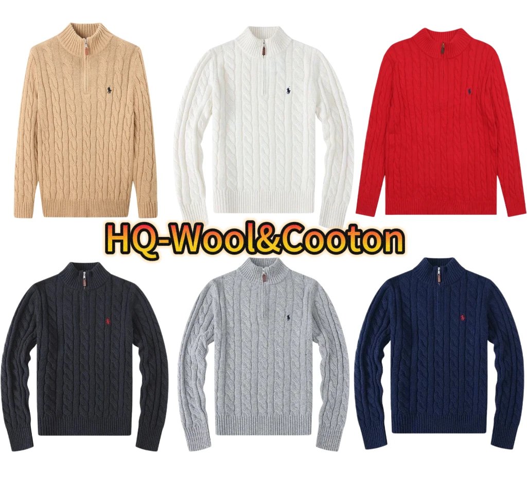 Wool Cotton Knitted Sweater