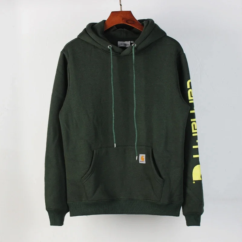 Carhartt Classic Embroidered Oversized Fleece-Lined Hoodie