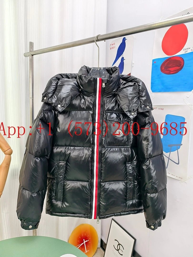 Moncler Three-Color Webbing Parka Down Jacket