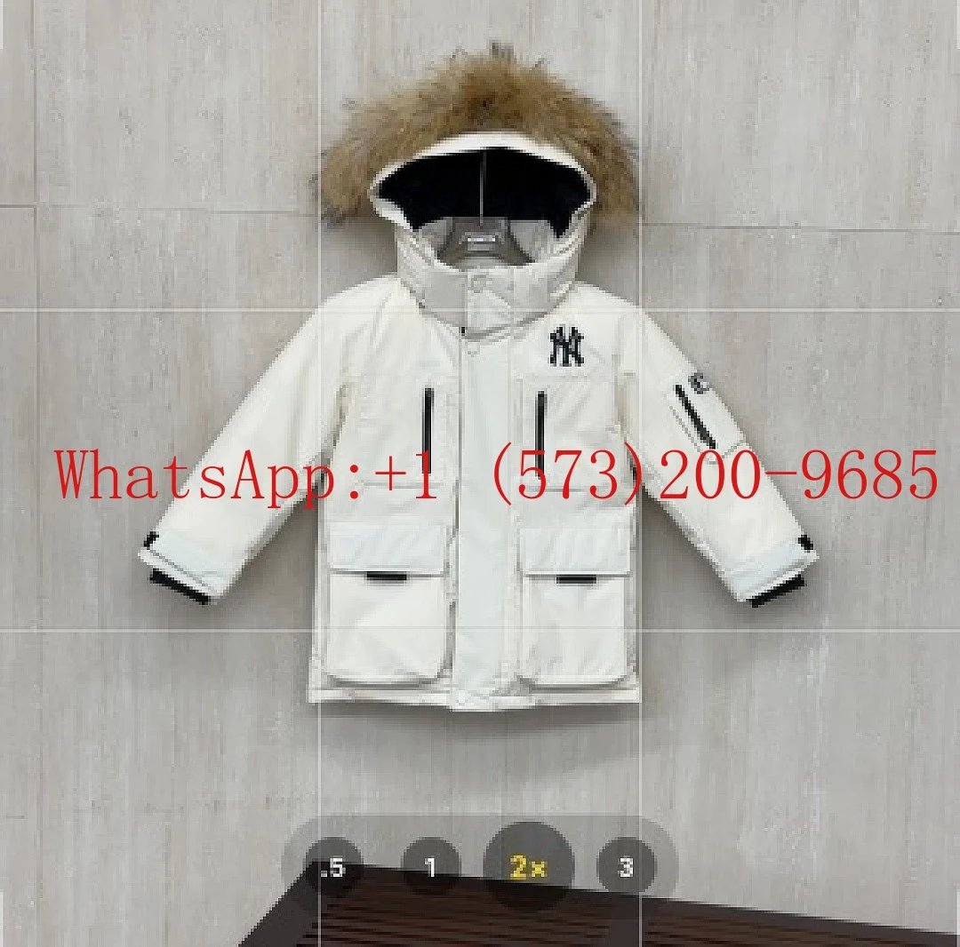 MLB Yankees Kids' Fur-Collar Hooded Down Jacket