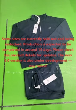 thumbnail for alo*Autumn/Winter Sports Hooded Sweatshirt Set Relaxed Fit Unisex cotton Hoodie Set
