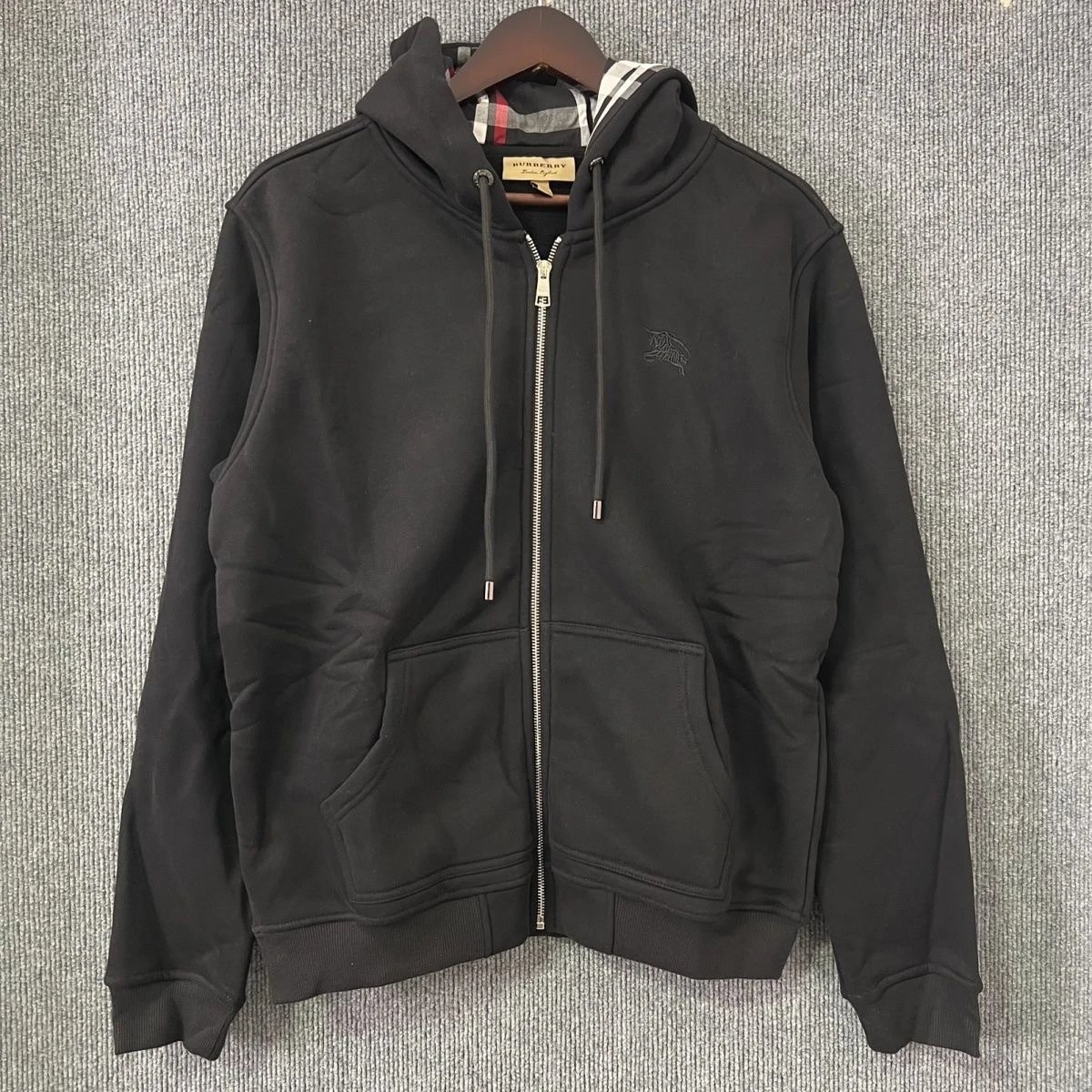 Burberry Classic Check Hoodie Gray - 10