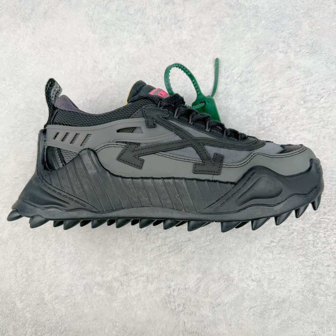 Off-White Diagonal Arrow Hiking Sneakers Olive Green Black - 12
