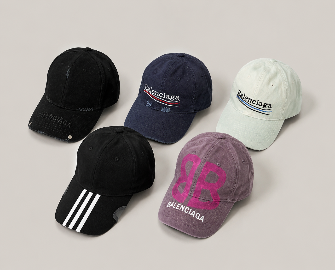 Embroidered Baseball Cap Canvas & Leather