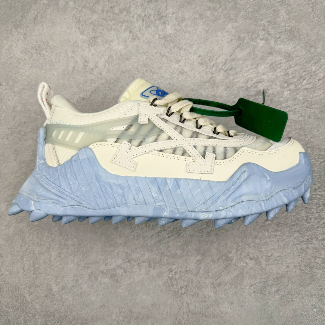 Off-White Diagonal Arrow Hiking Sneakers Olive Green Black - 6