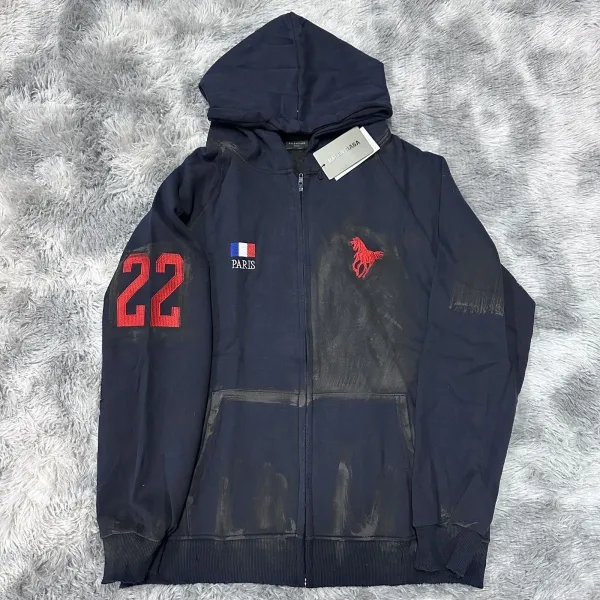 Puma x Paris Saint-Germain Zip-Up Hoodie Navy - 8