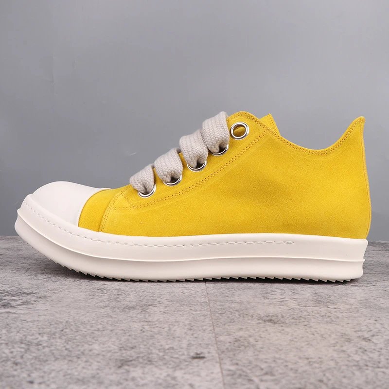 Low-top yellow (suede)