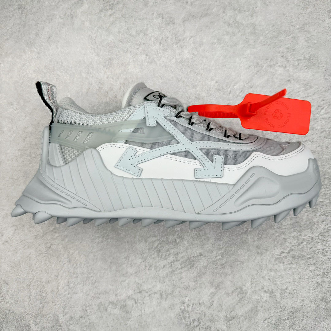Off-White Diagonal Arrow Hiking Sneakers Olive Green Black - 10