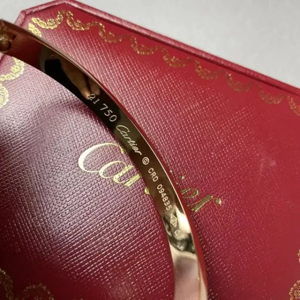 Cartier Love Bracelet Medium Silver with Diamonds Bracelet - 10
