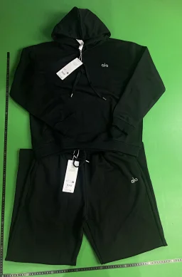 thumbnail for Tier*Alo*3.0 French Terry Cotton Hoodie, loose fit, zip-up casual set (unisex)