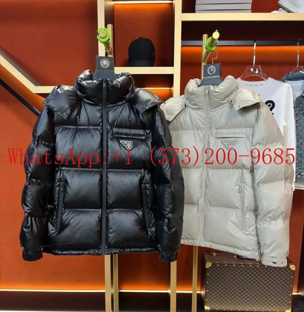 Prada Hooded White Duck Down Jacket