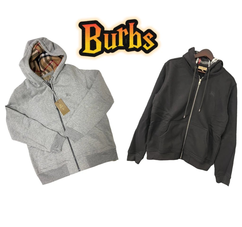 8B burbs HQ  -British Hooded Sweatshirt, Fall/Winter Jacket Cardigan