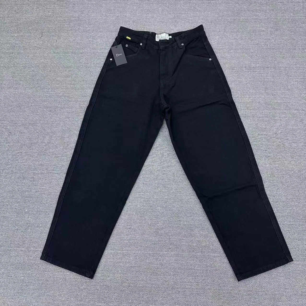 Dime Classic Straight Fit Black Jeans - 7