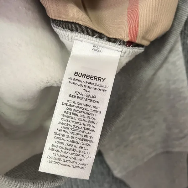 Burberry Classic Check Hoodie Gray - 14