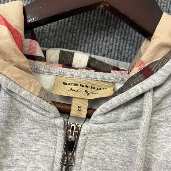 Burberry Classic Check Hoodie Gray - 13