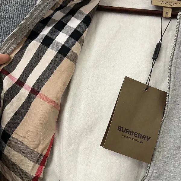 Burberry Classic Check Hoodie Gray - 15