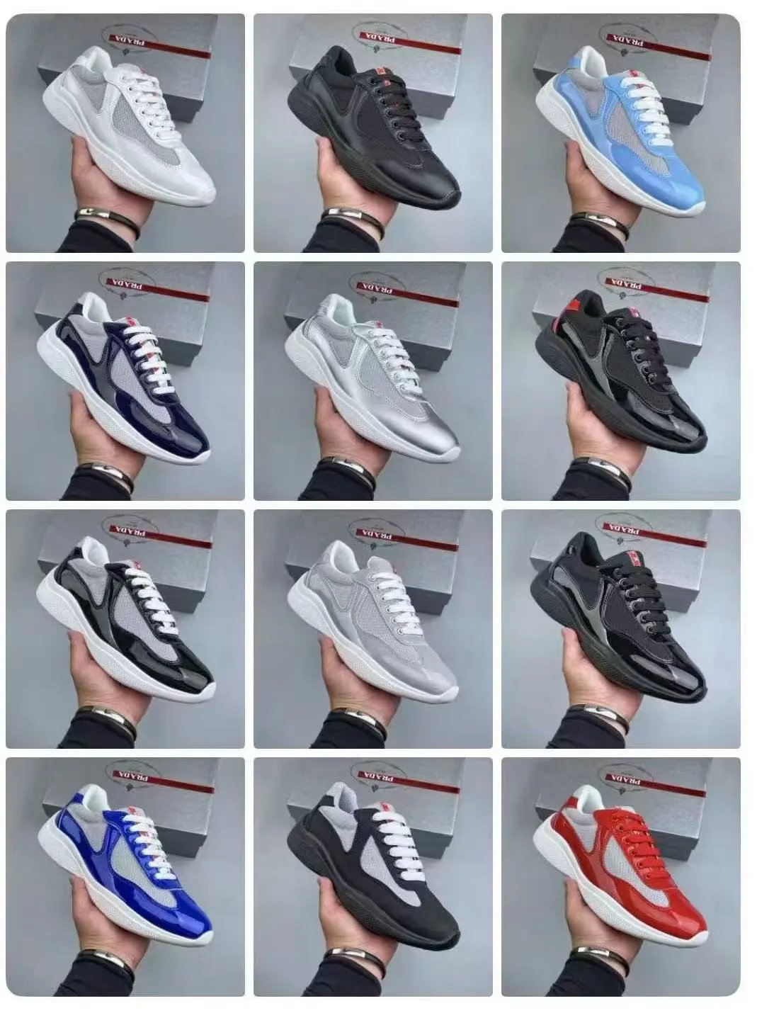 Leather Mesh Breathable Casual Sneakers