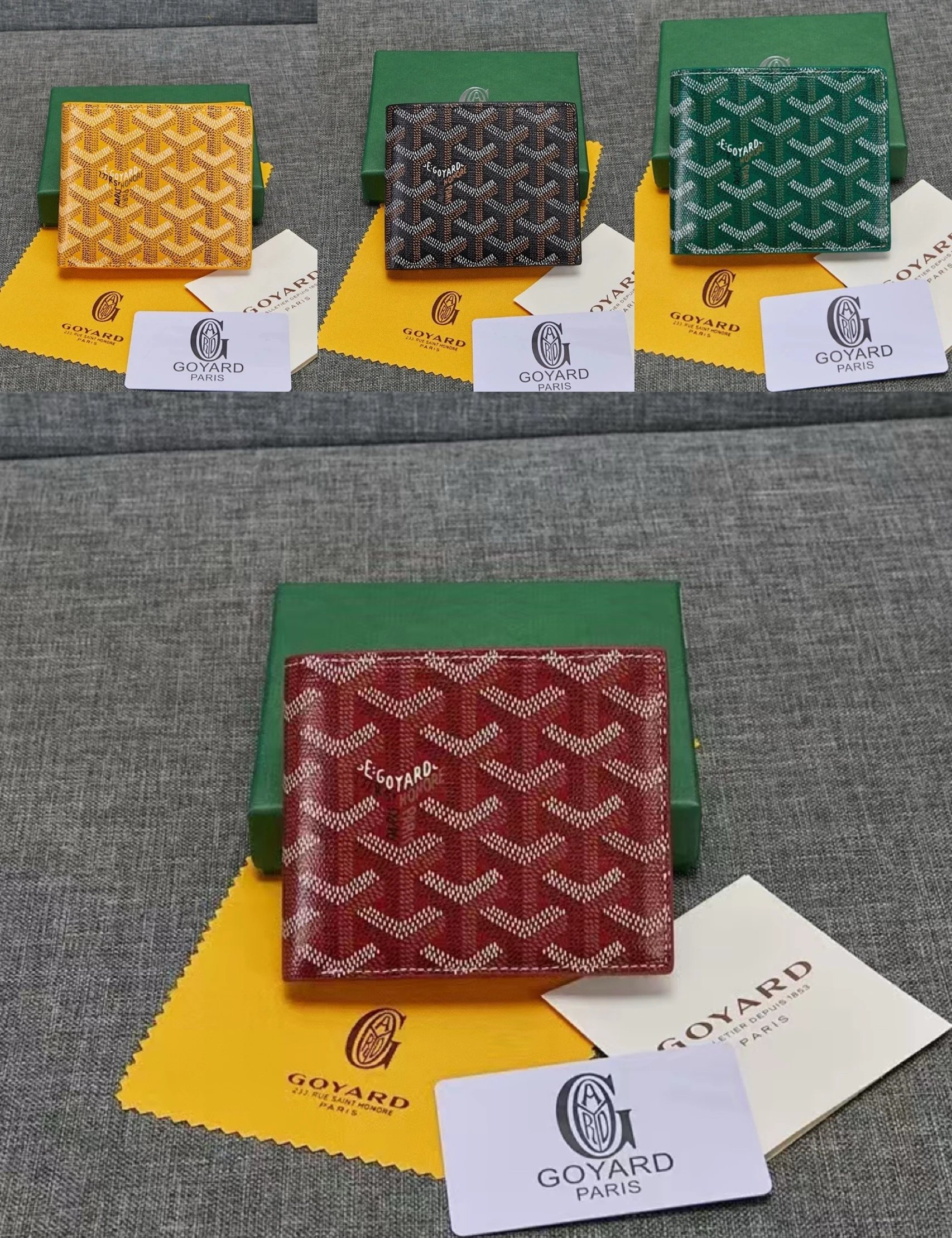 Goyard Multi-Card Compartment Genuine Leather Wallet