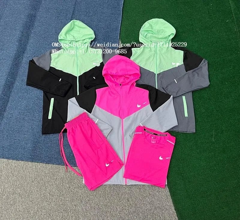 Color-Block Hooded Track Suit Set