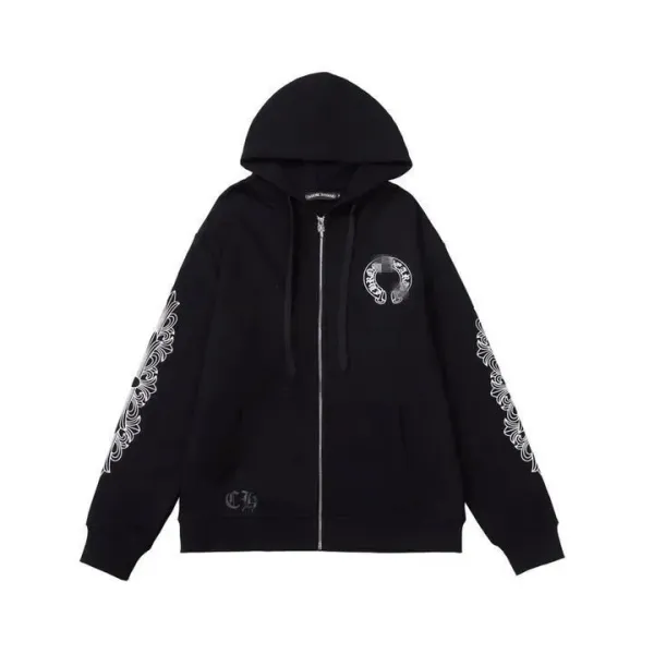 Chrome Hearts x Unknown Model Black Embroidered Hoodie - 7