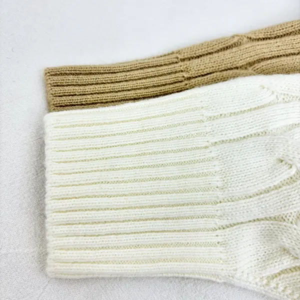 Cable Knit Crewneck Sweater in Cream - 19