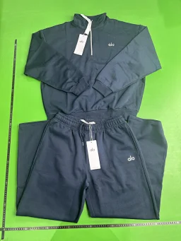 thumbnail for Tier*Alo*3.0 French Terry Cotton Hoodie, loose fit, zip-up casual set (unisex)