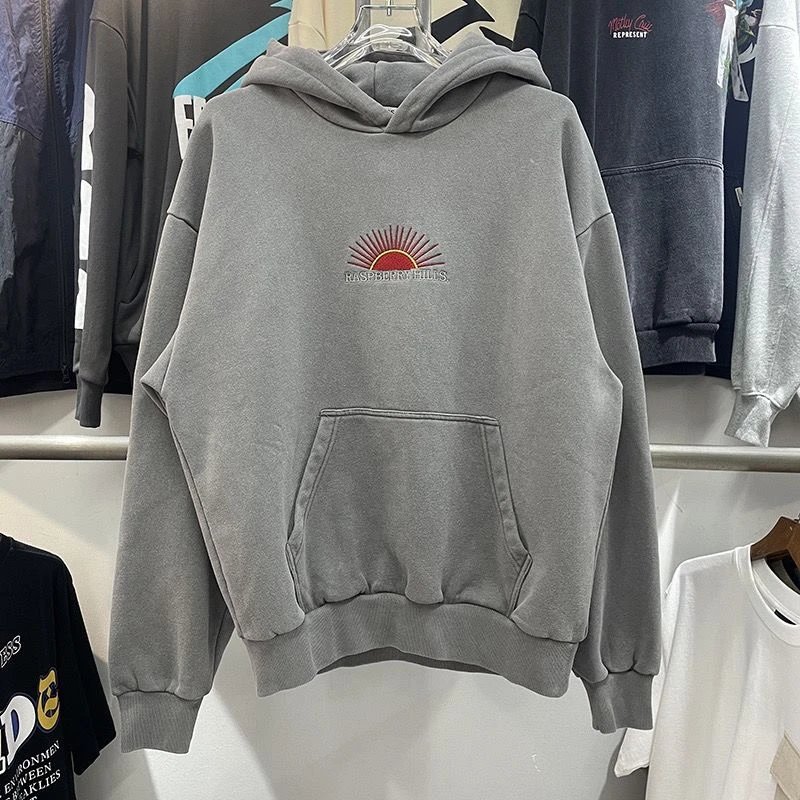 500g Heavyweight Fleece-Lined Minimalist Embroidered Hoodie