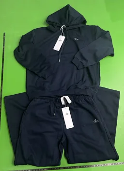 thumbnail for Tier*Alo*3.0 French Terry Cotton Hoodie, loose fit, zip-up casual set (unisex)