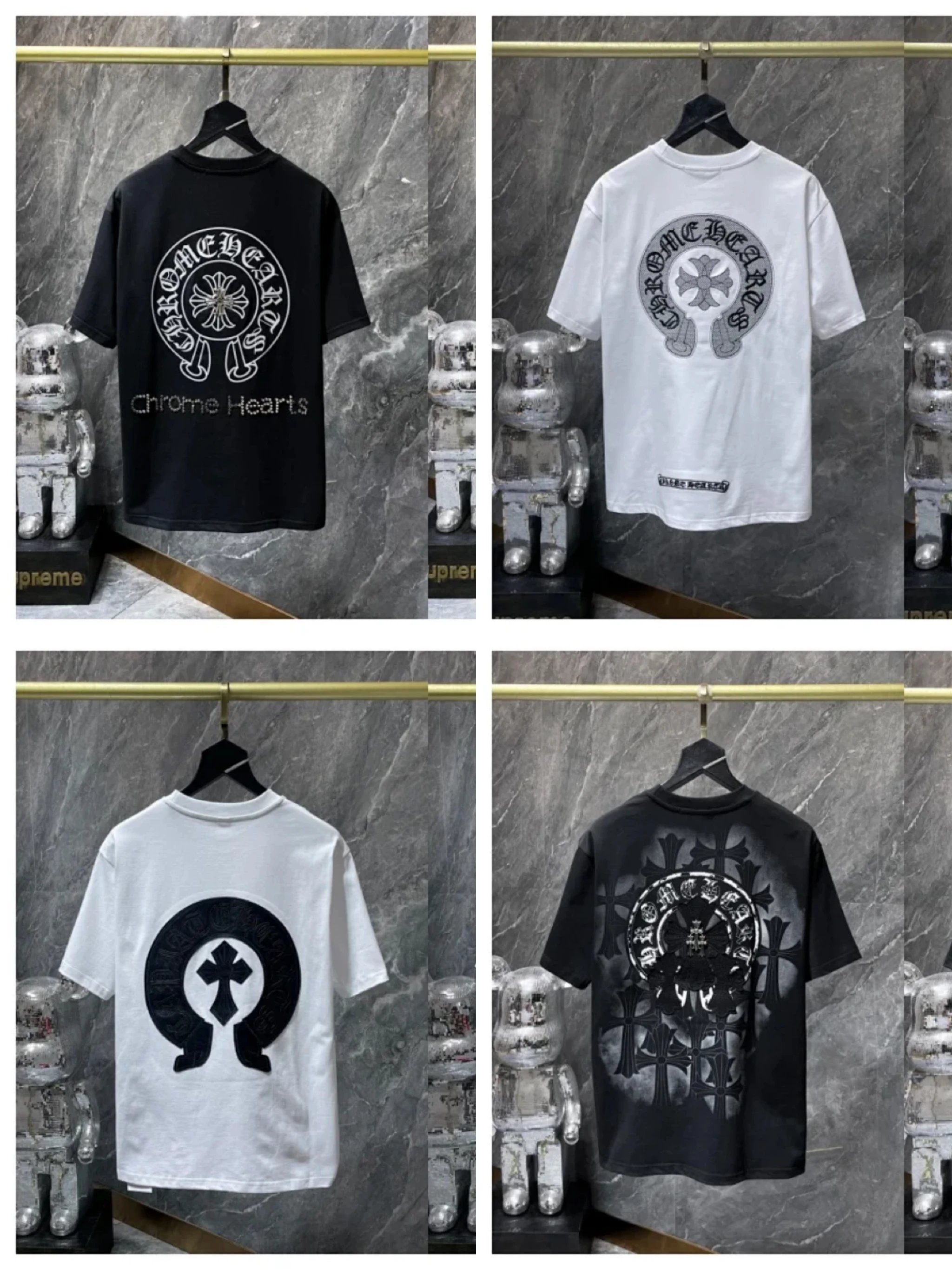 Chrome Hearts Pure Cotton Sanskrit Cross T-Shirt