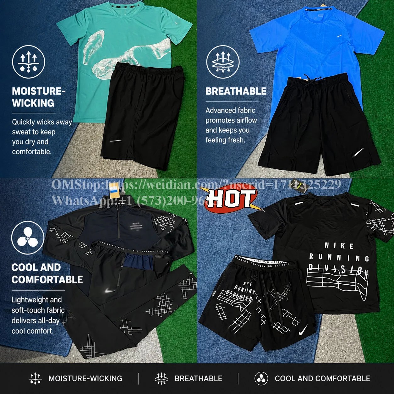 HQ*2026*NK*Quick-Dry Summer Set – Breathable Stretch Ice-Silk T-Shirt & Shorts for Running & Gym