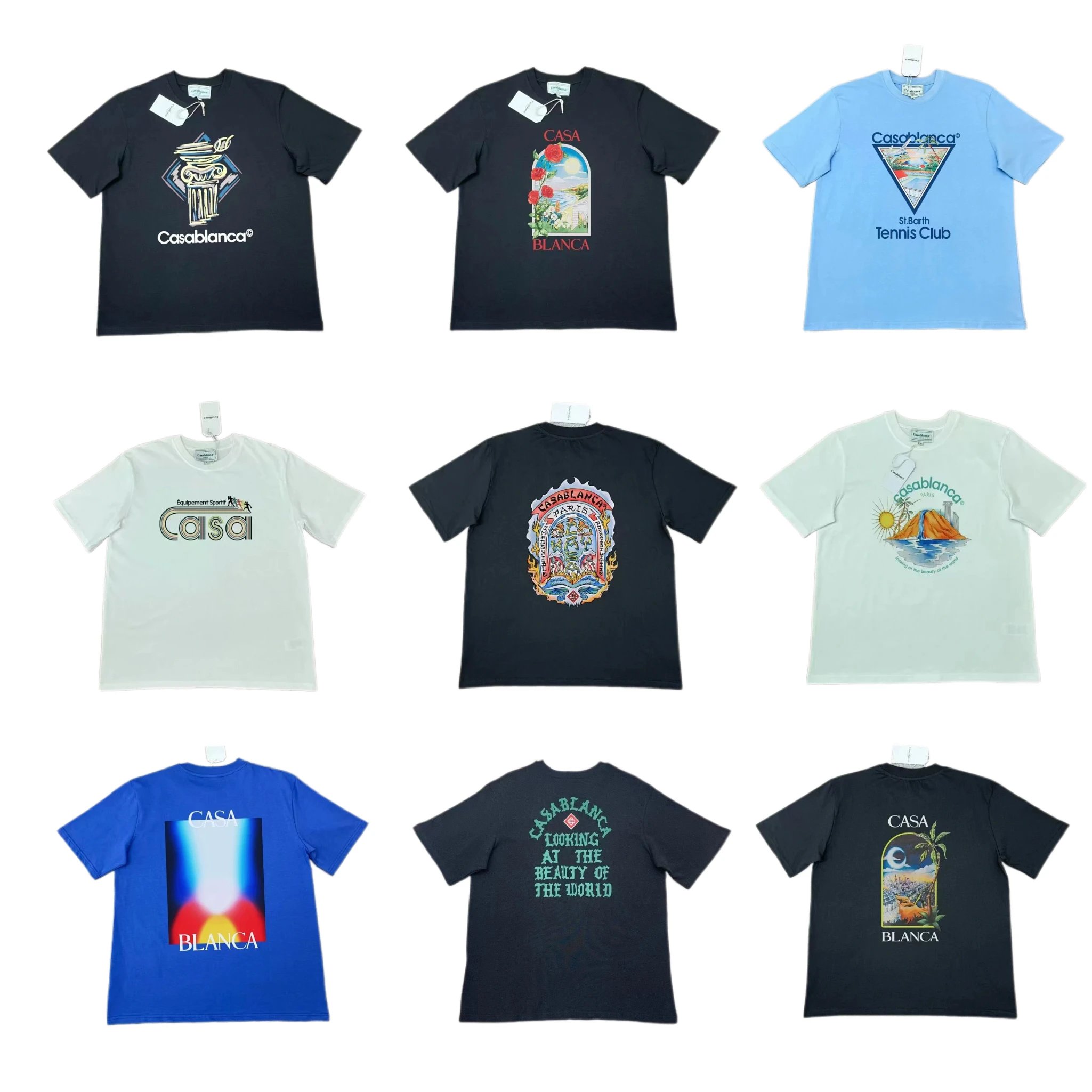Unisex Loose-Fit Cotton T-Shirt Printed Pattern