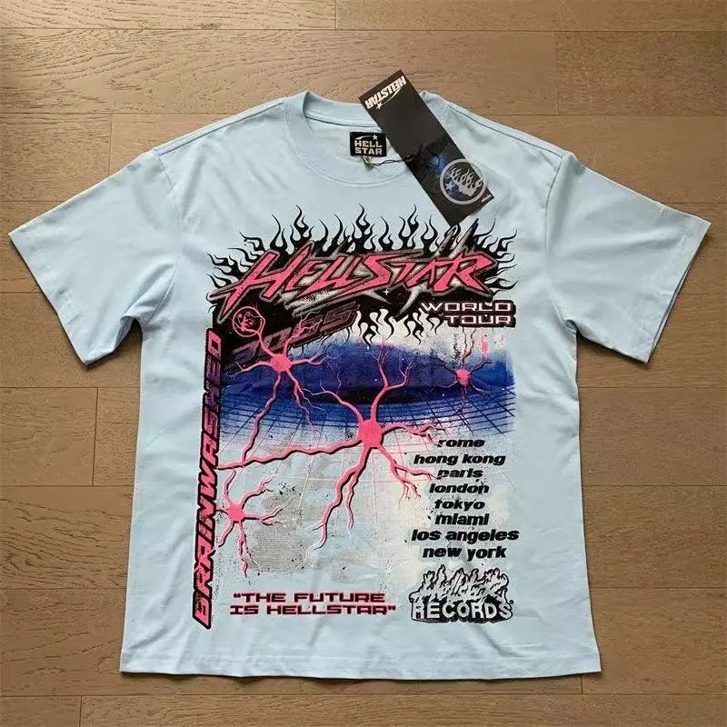 Hellstar X Logo Pink Graphic T-Shirt - 15