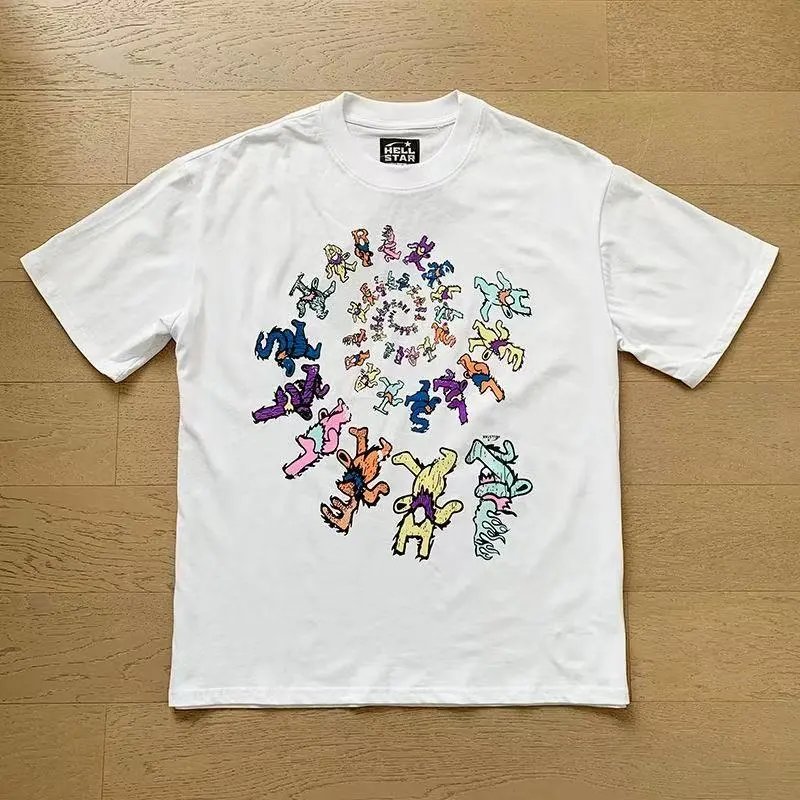 Hellstar X Logo Pink Graphic T-Shirt - 7