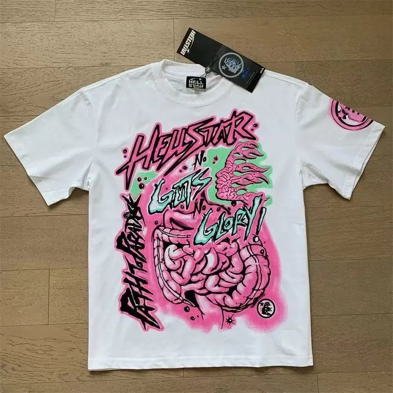 Hellstar X Logo Pink Graphic T-Shirt - 27