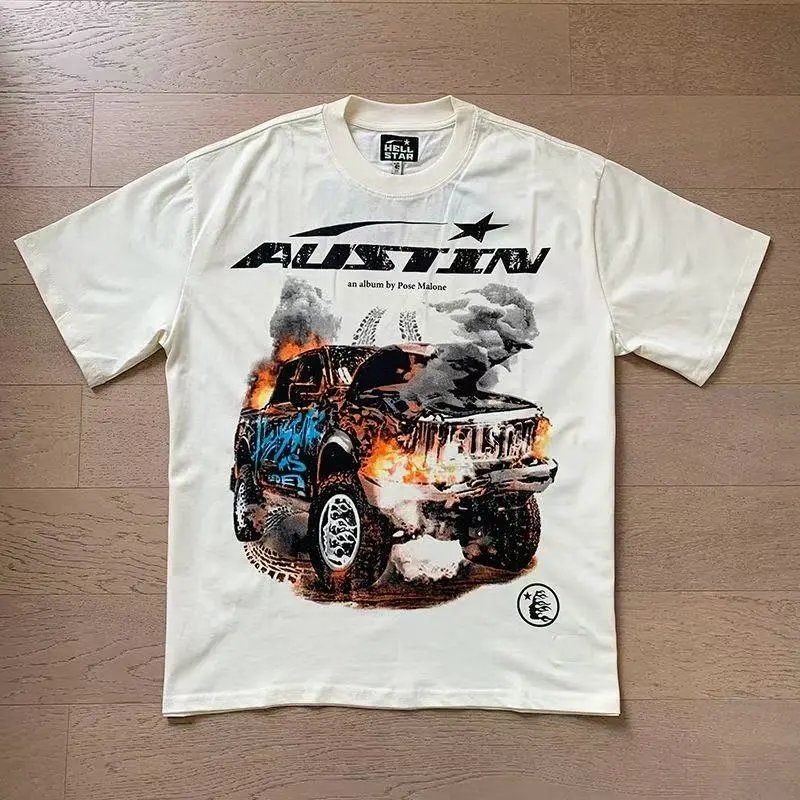 Hellstar X Logo Pink Graphic T-Shirt - 24