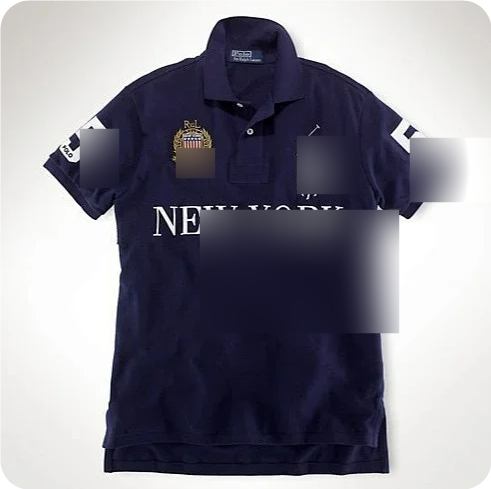 Football jersey lapel embroidery