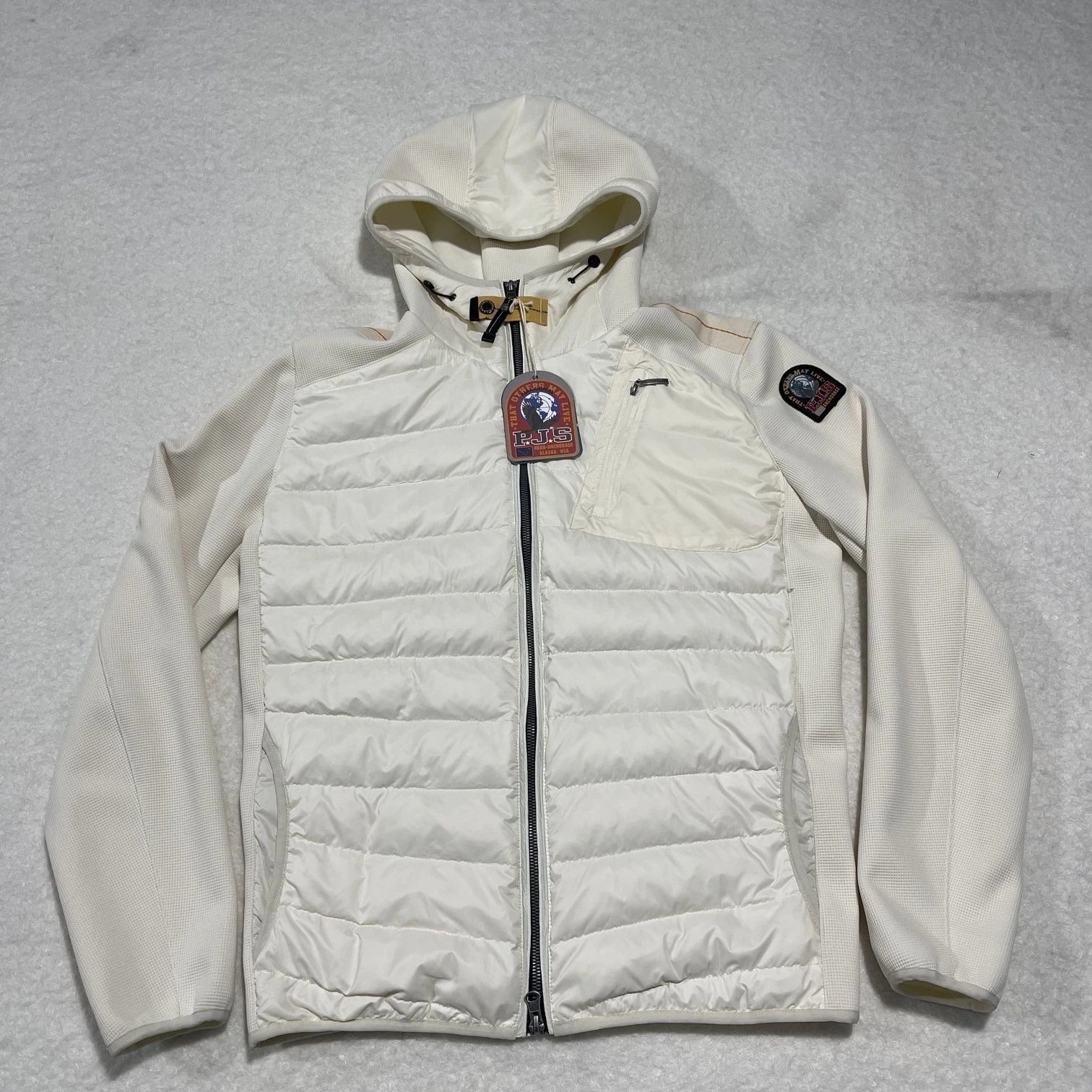 White hooded